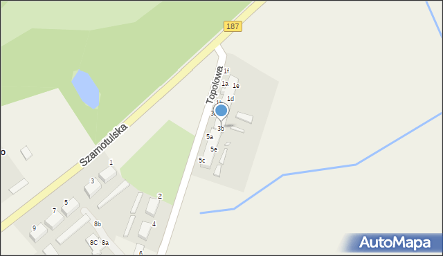 Gałowo, Topolowa, 3b, mapa Gałowo