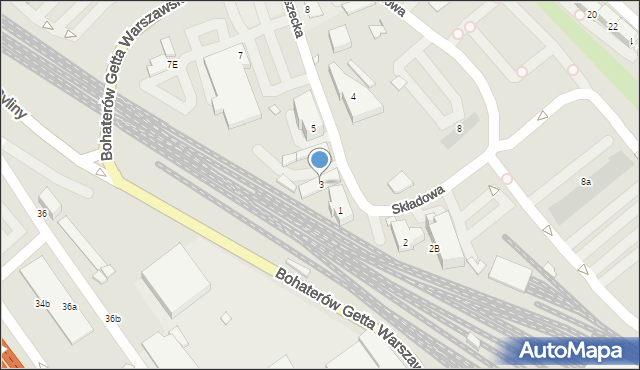 Gliwice, Toszecka, 3, mapa Gliwic