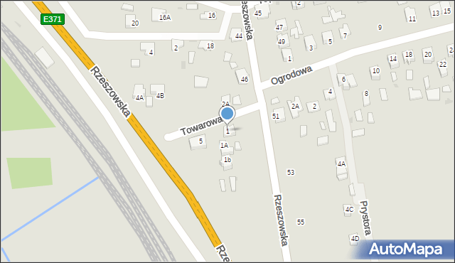 Głogów Małopolski, Towarowa, 1, mapa Głogów Małopolski