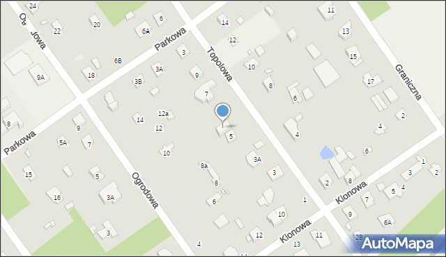 Głosków-Letnisko, Topolowa, 7a, mapa Głosków-Letnisko