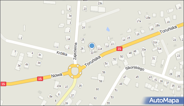 Gniewkowo, Toruńska, 11, mapa Gniewkowo