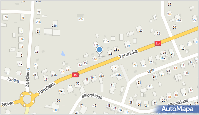 Gniewkowo, Toruńska, 17, mapa Gniewkowo