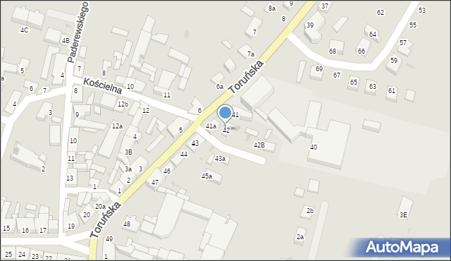 Gniewkowo, Toruńska, 42, mapa Gniewkowo