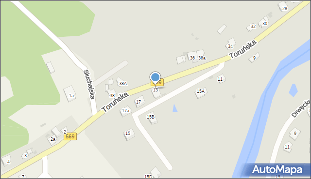 Golub-Dobrzyń, Toruńska, 13, mapa Golub-Dobrzyń