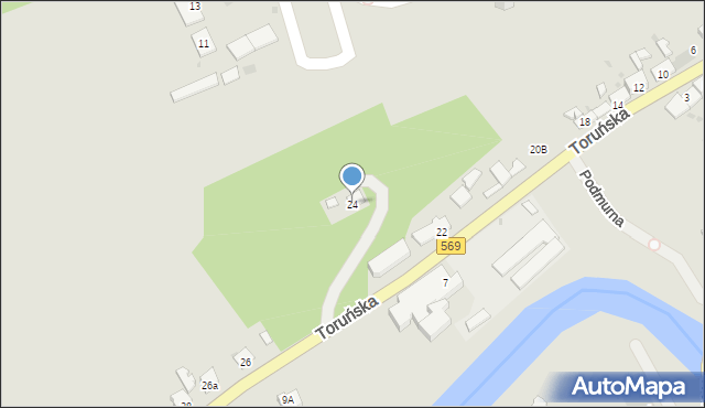 Golub-Dobrzyń, Toruńska, 24, mapa Golub-Dobrzyń