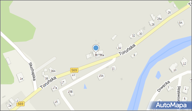 Golub-Dobrzyń, Toruńska, 36, mapa Golub-Dobrzyń