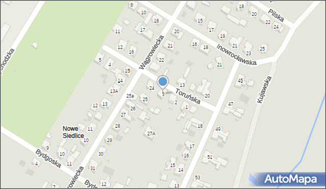 Gorzów Wielkopolski, Toruńska, 3, mapa Gorzów Wielkopolski
