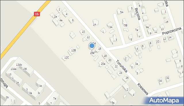 Grębocin, Toruńska, 16a, mapa Grębocin