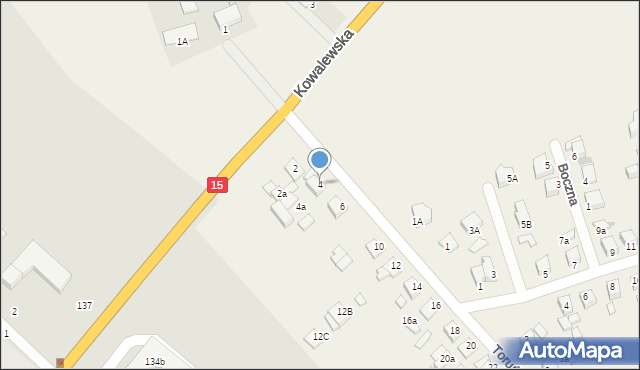 Grębocin, Toruńska, 4, mapa Grębocin