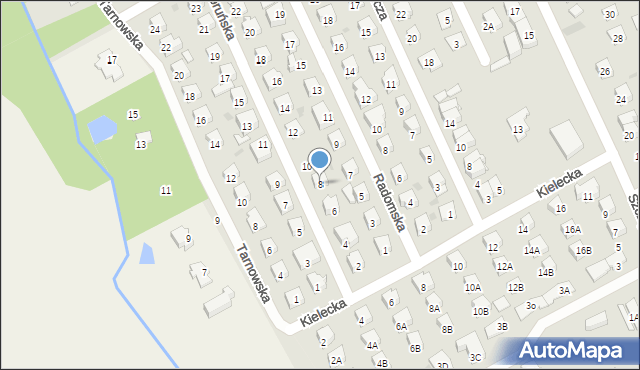 Grodzisk Mazowiecki, Toruńska, 8, mapa Grodzisk Mazowiecki