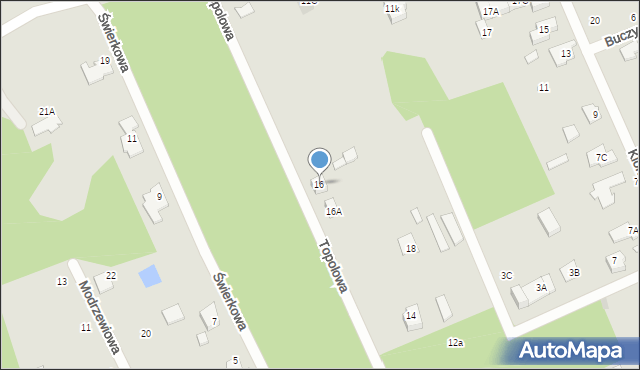 Grodzisk Mazowiecki, Topolowa, 16, mapa Grodzisk Mazowiecki