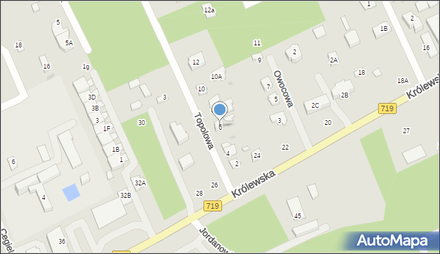 Grodzisk Mazowiecki, Topolowa, 6, mapa Grodzisk Mazowiecki