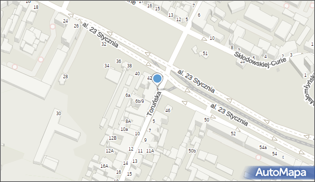 Grudziądz, Toruńska, 2, mapa Grudziądza