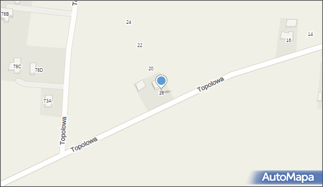 Grzebienisko, Topolowa, 18, mapa Grzebienisko