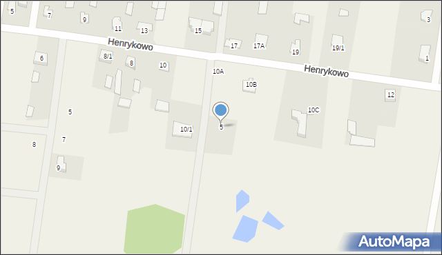 Henrykowo, Topazowa, 5, mapa Henrykowo