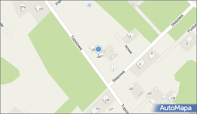 Henryszew, Topolowa, 146, mapa Henryszew