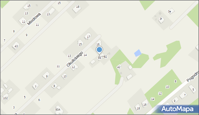 Henryszew, Topolowa, 94, mapa Henryszew