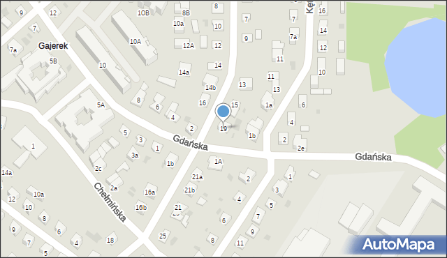 Iława, Toruńska, 19, mapa Iława