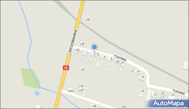 Jarocin, Torowa, 2, mapa Jarocin