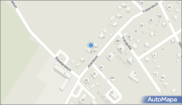 Jedlicze, Tokarskich F. i Z., dr., 11, mapa Jedlicze