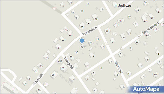 Jedlicze, Tokarskich F. i Z., dr., 34, mapa Jedlicze