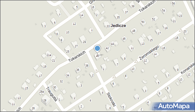 Jedlicze, Tokarskich F. i Z., dr., 40, mapa Jedlicze