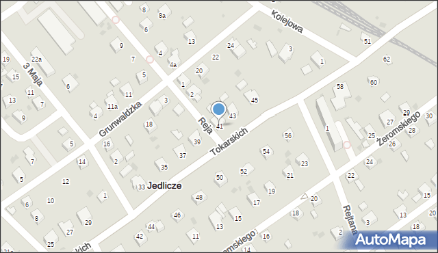 Jedlicze, Tokarskich F. i Z., dr., 41, mapa Jedlicze