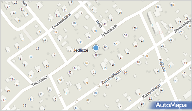Jedlicze, Tokarskich F. i Z., dr., 48, mapa Jedlicze