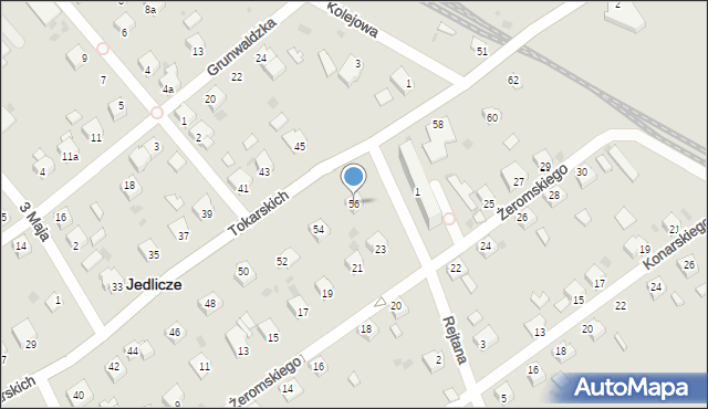 Jedlicze, Tokarskich F. i Z., dr., 56, mapa Jedlicze
