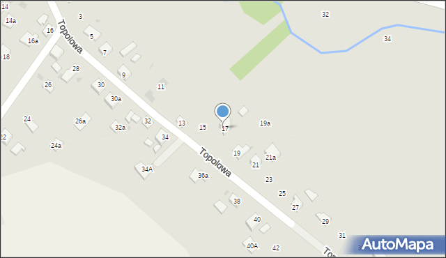 Jedlicze, Topolowa, 17, mapa Jedlicze