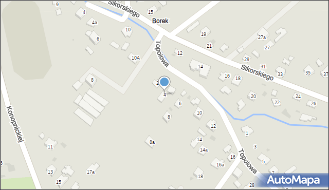Jedlicze, Topolowa, 4, mapa Jedlicze