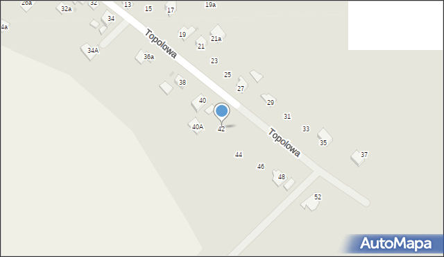 Jedlicze, Topolowa, 42, mapa Jedlicze