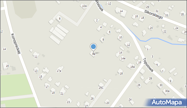 Jedlicze, Topolowa, 8a, mapa Jedlicze