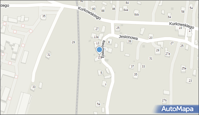 Jedlicze, Towarowa, 11, mapa Jedlicze