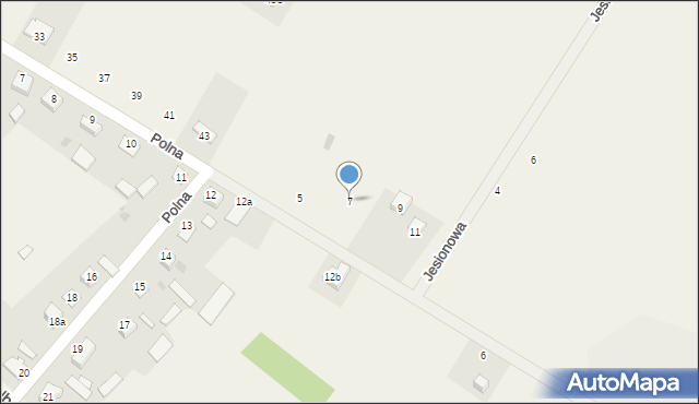 Jedwabno, Topolowa, 7, mapa Jedwabno