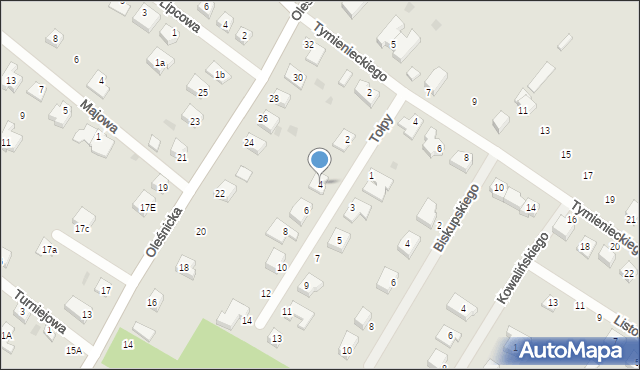 Jelcz-Laskowice, Tołpy Stanisława, 4, mapa Jelcz-Laskowice