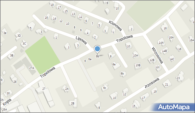 Jeżów Sudecki, Topolowa, 6d, mapa Jeżów Sudecki