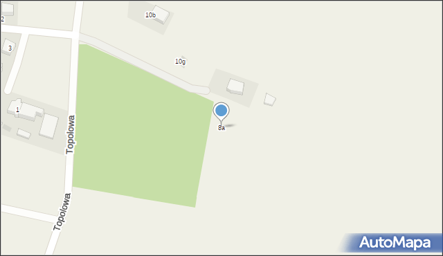 Junoszyno, Topolowa, 8a, mapa Junoszyno