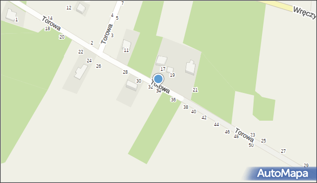 Kalej, Torowa, 34, mapa Kalej