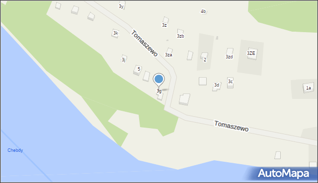 Kalisz, Tomaszewo, 3g, mapa Kalisza