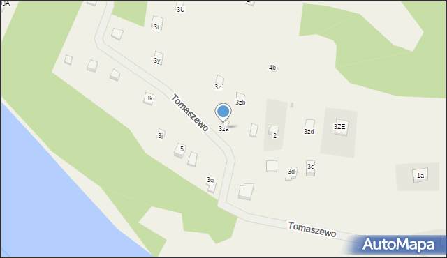 Kalisz, Tomaszewo, 3za, mapa Kalisza