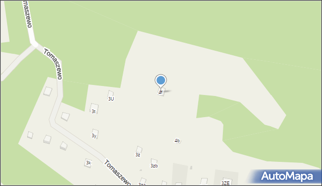 Kalisz, Tomaszewo, 4f, mapa Kalisza