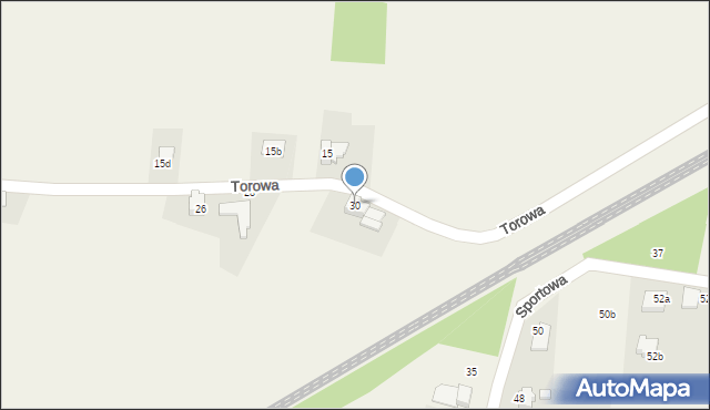Kaniów, Torowa, 30, mapa Kaniów
