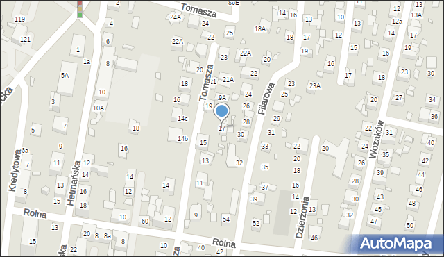 Katowice, Tomasza, 17, mapa Katowic