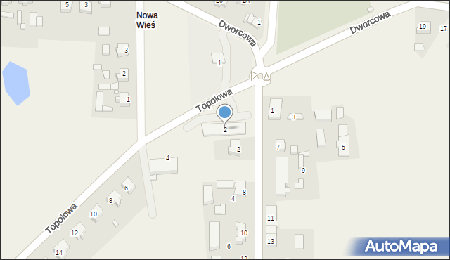 Kaźmierz, Topolowa, 2, mapa Kaźmierz