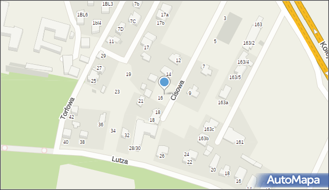 Kiełpin, Torfowa, 16, mapa Kiełpin