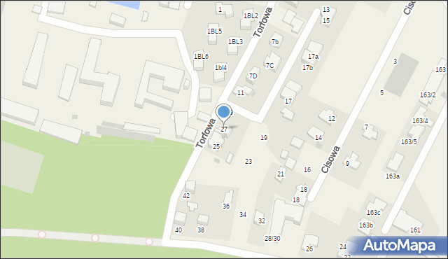 Kiełpin, Torfowa, 27, mapa Kiełpin