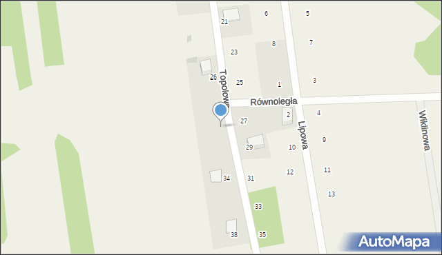 Klepaczka, Topolowa, 30, mapa Klepaczka