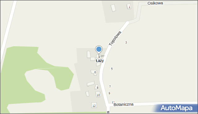 Klepaczka, Topolowa, 4, mapa Klepaczka