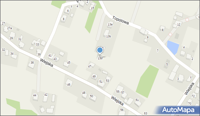 Kobielice, Topolowa, 13d, mapa Kobielice